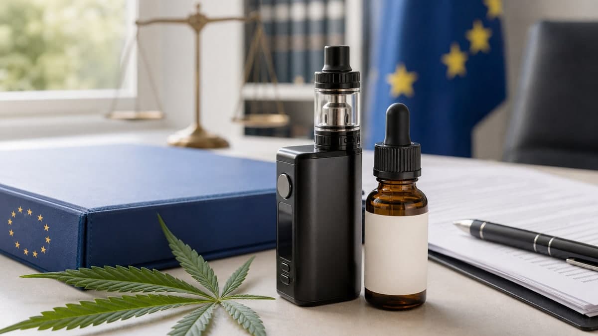 Photo éditoriale évoquant une décision européenne sur le CBD