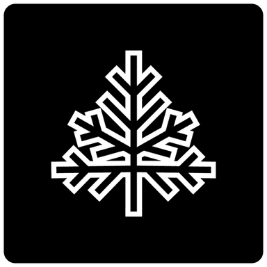 Logo Frozeir en forme de flocon stylisé